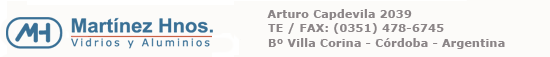 MARTINEZ HNOS | Vidrios y Aluminios